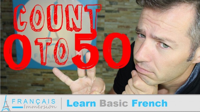 French numbers Count 0 to 50 - Les chiffres/nombres - Français Immersion