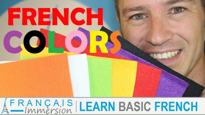 French Colors Colours Couleurs - Francais Immersion