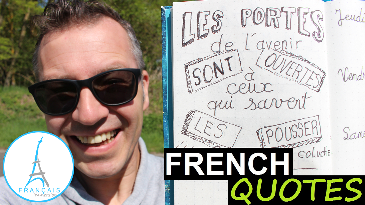 French Quotes Portes Avenir Coluche - Francais Immersion