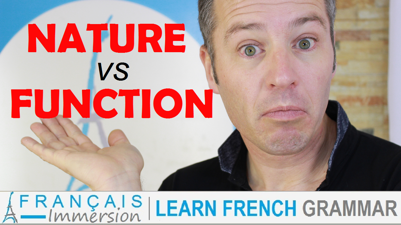 Nature Function French Words - Francais Immersion